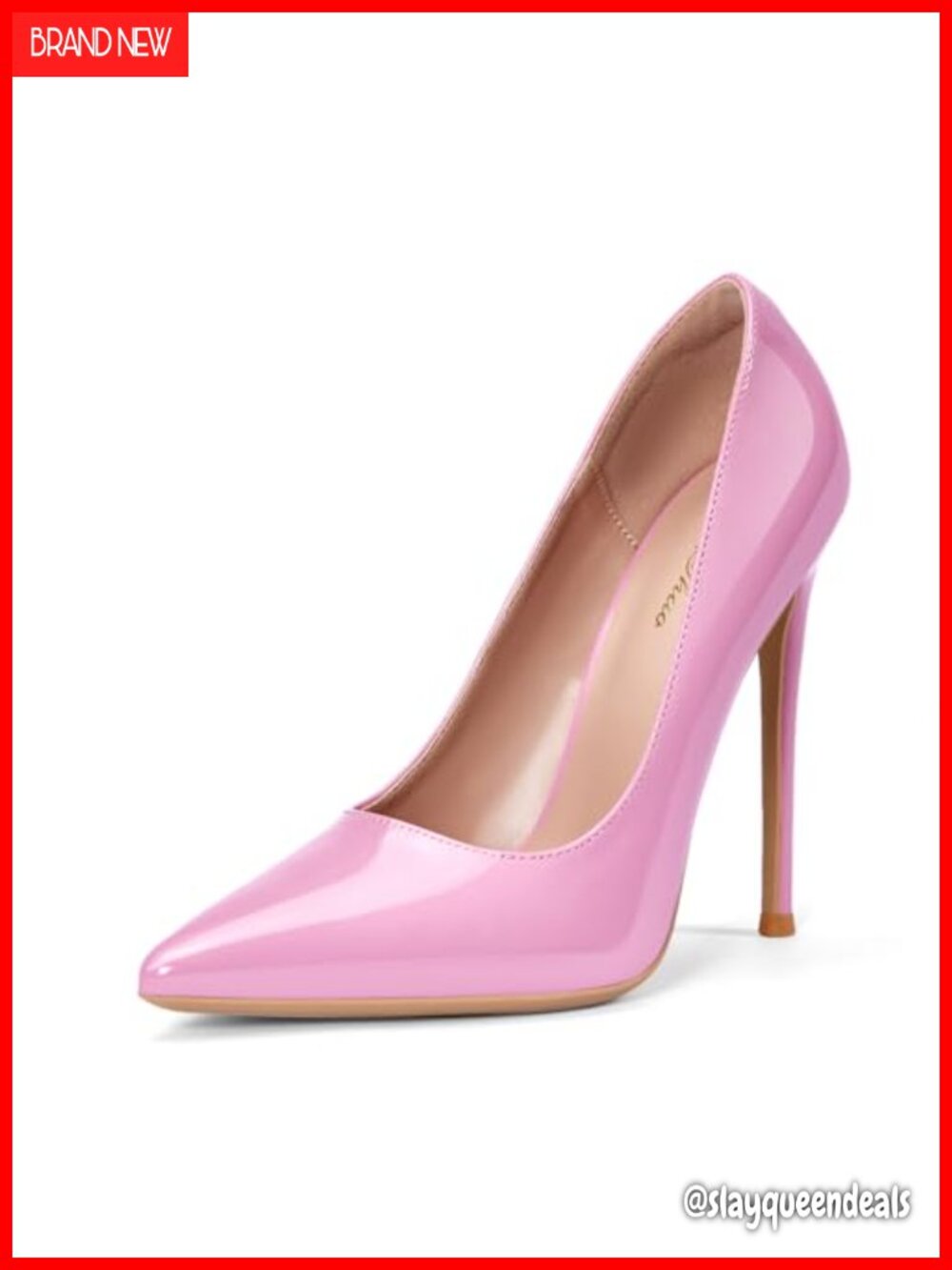 Women's Pointy Toe Stiletto High Heels 4.72 Inch Pump for Wedding Party Work